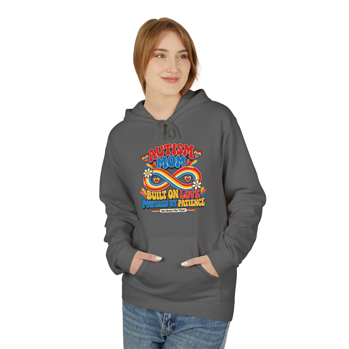 Autism Mom Hoodie-'Built on Love, Fueled by Patience' - Geo Rocks The 'Tism