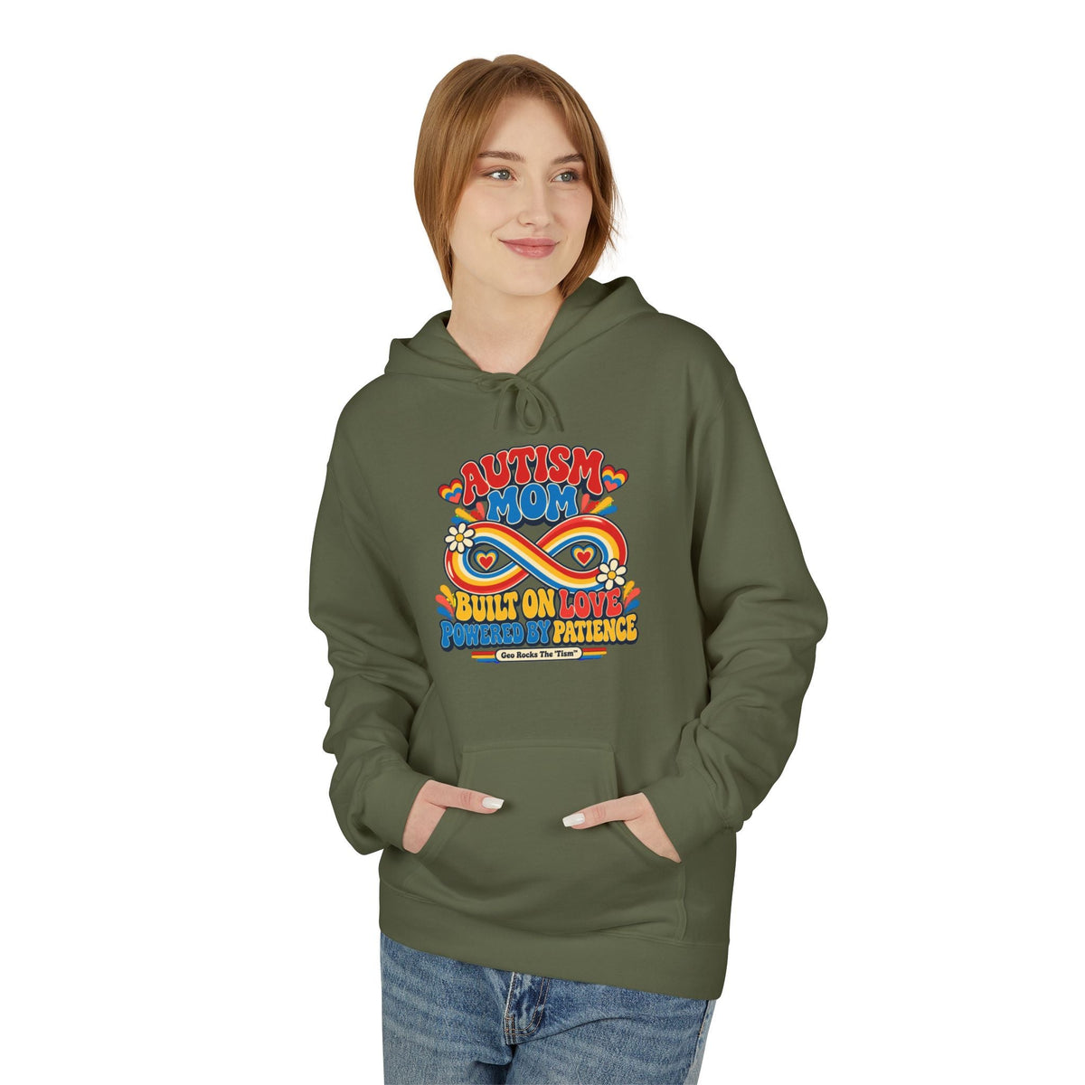 Autism Mom Hoodie-'Built on Love, Fueled by Patience' - Geo Rocks The 'Tism