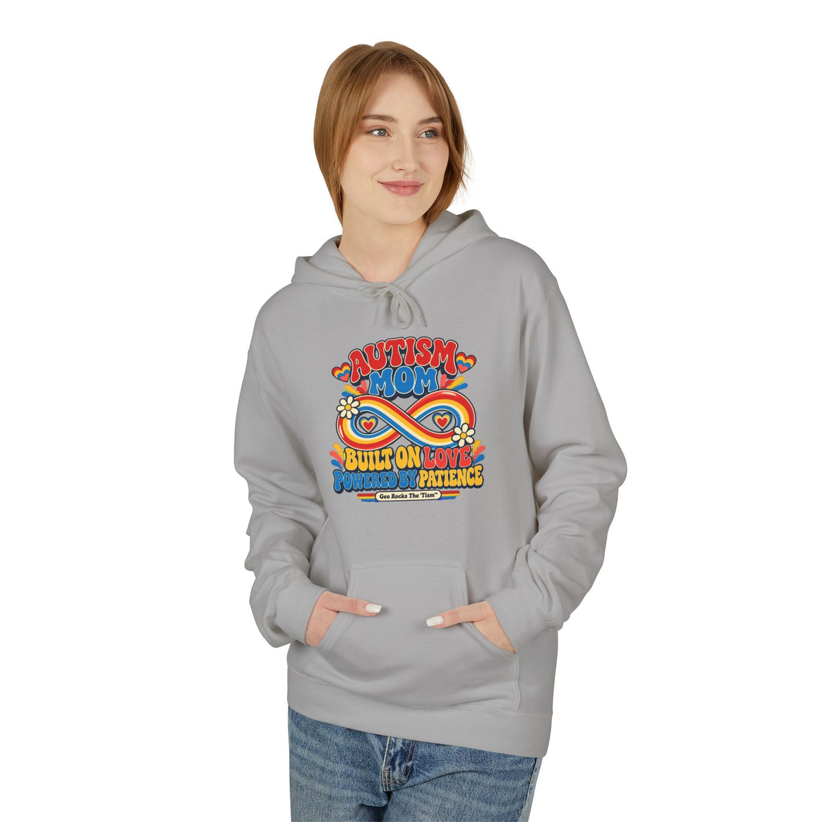 Autism Mom Hoodie-'Built on Love, Fueled by Patience' - Geo Rocks The 'Tism