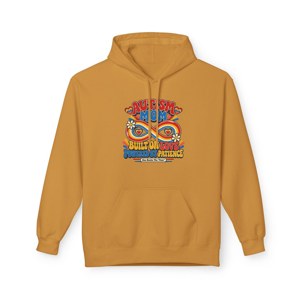Autism Mom Hoodie-'Built on Love, Fueled by Patience' - Geo Rocks The 'Tism
