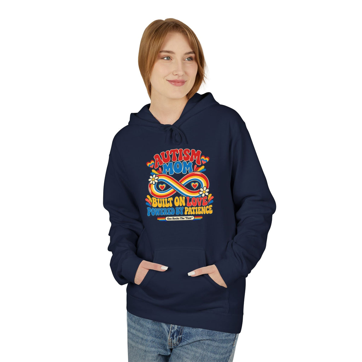 Autism Mom Hoodie-'Built on Love, Fueled by Patience' - Geo Rocks The 'Tism