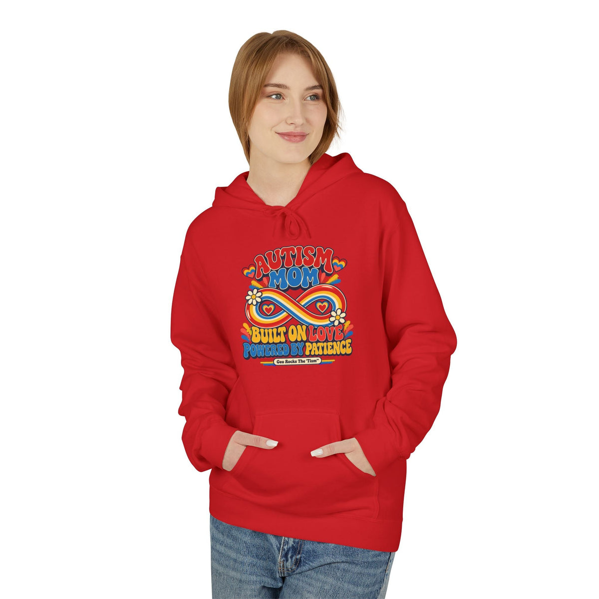 Autism Mom Hoodie-'Built on Love, Fueled by Patience' - Geo Rocks The 'Tism