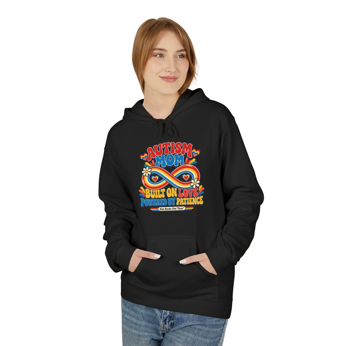 Autism Mom Hoodie-'Built on Love, Fueled by Patience' - Geo Rocks The 'Tism
