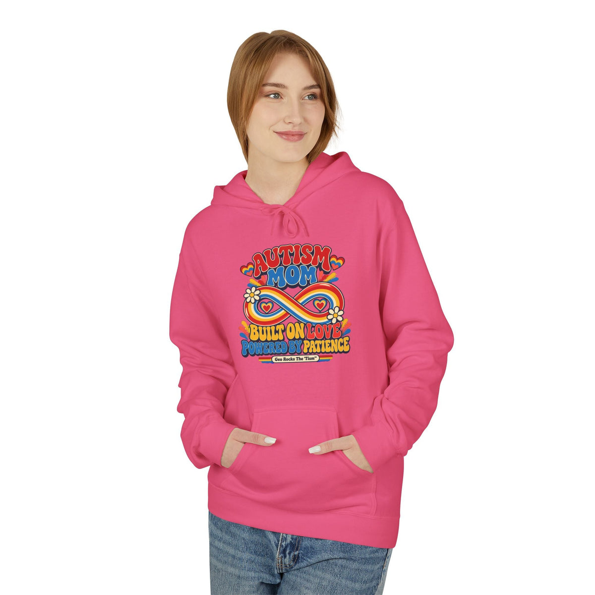 Autism Mom Hoodie-'Built on Love, Fueled by Patience' - Geo Rocks The 'Tism