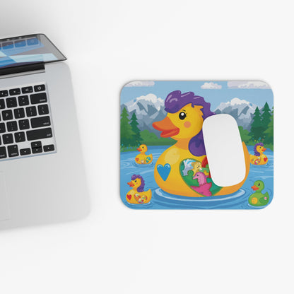 Autism/Neurodiversity Awareness Duck Family Mousepad - Geo Rocks The 'Tism