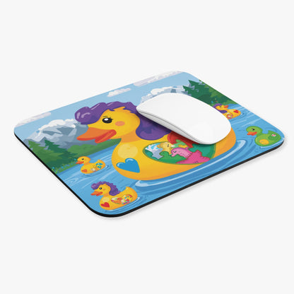 Autism/Neurodiversity Awareness Duck Family Mousepad - Geo Rocks The 'Tism