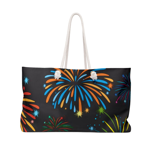 Beach Fireworks Weekender Tote Bag - Geo Rocks The 'Tism