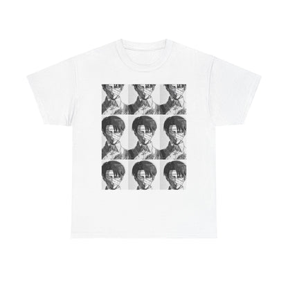 Black & White Retro Portrait Grid T-Shirt - Geo Rocks The 'Tism
