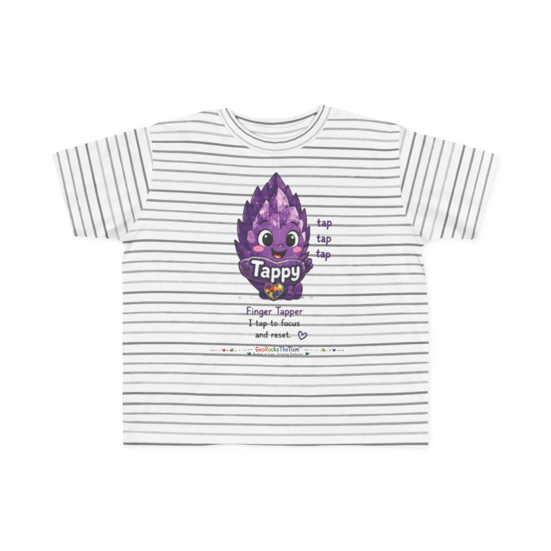 “Chews” Stimming Geode Autism Self Sensory Regulation Toddler Tee - Geo Rocks The 'Tism