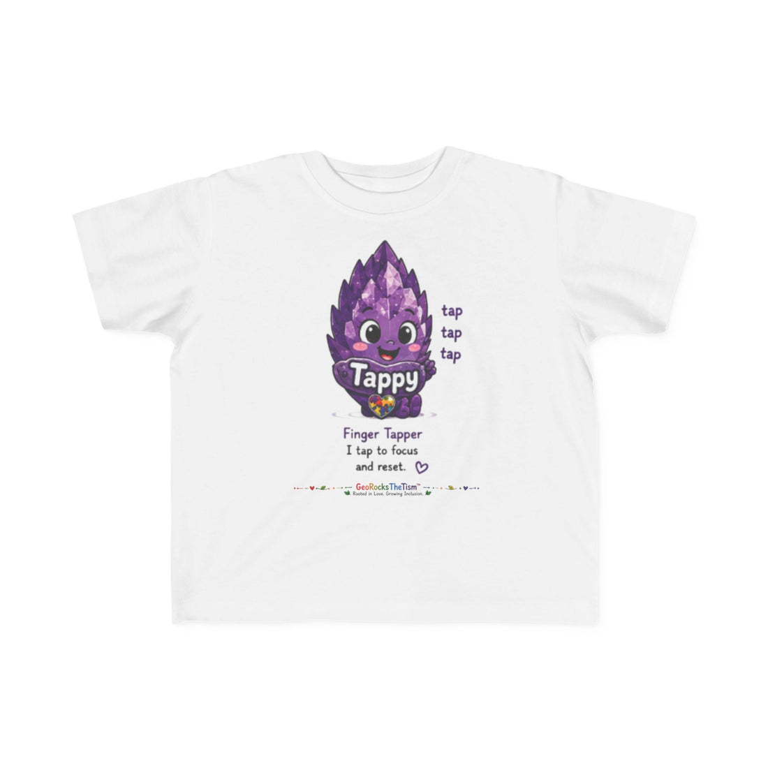 “Chews” Stimming Geode Autism Self Sensory Regulation Toddler Tee - Geo Rocks The 'Tism