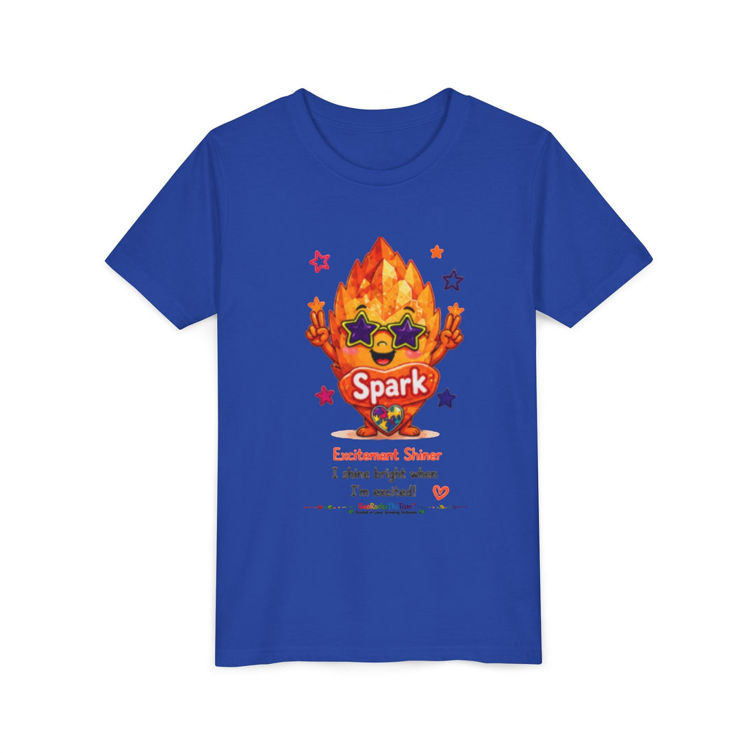 "Chews" Stimming Geode -Autism Self Sensory Regulation Youth Tee - Geo Rocks The 'Tism