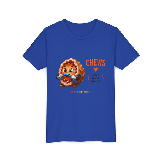 "CHEWS" Stimming Geode -Autism Self Sensory Regulation Youth Tee - Geo Rocks The 'Tism