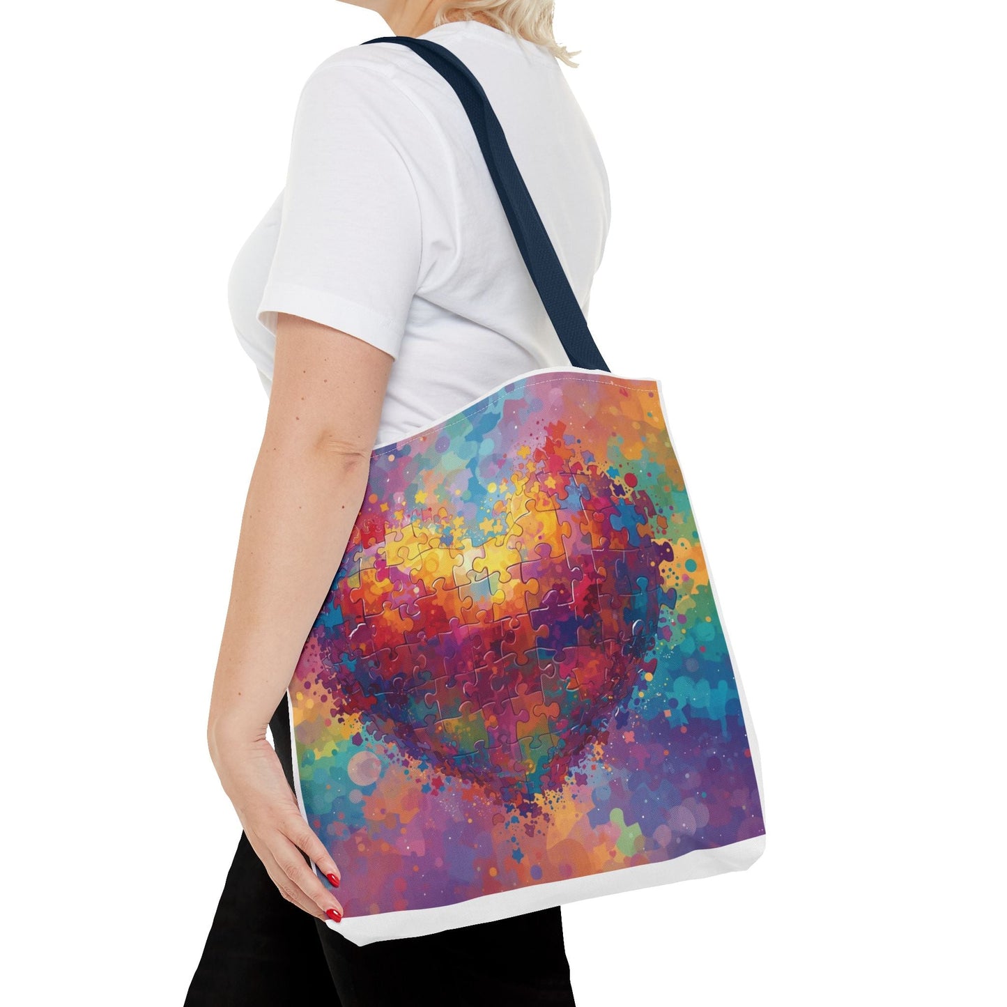 Colorful Watercolor Print Autism Awareness Gift for Women & Teachers - Geo Rocks The 'Tism
