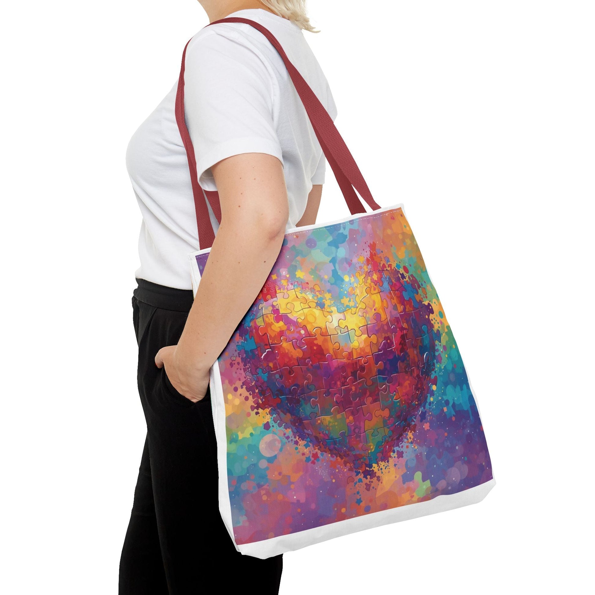 Colorful Watercolor Print Autism Awareness Gift for Women & Teachers - Geo Rocks The 'Tism
