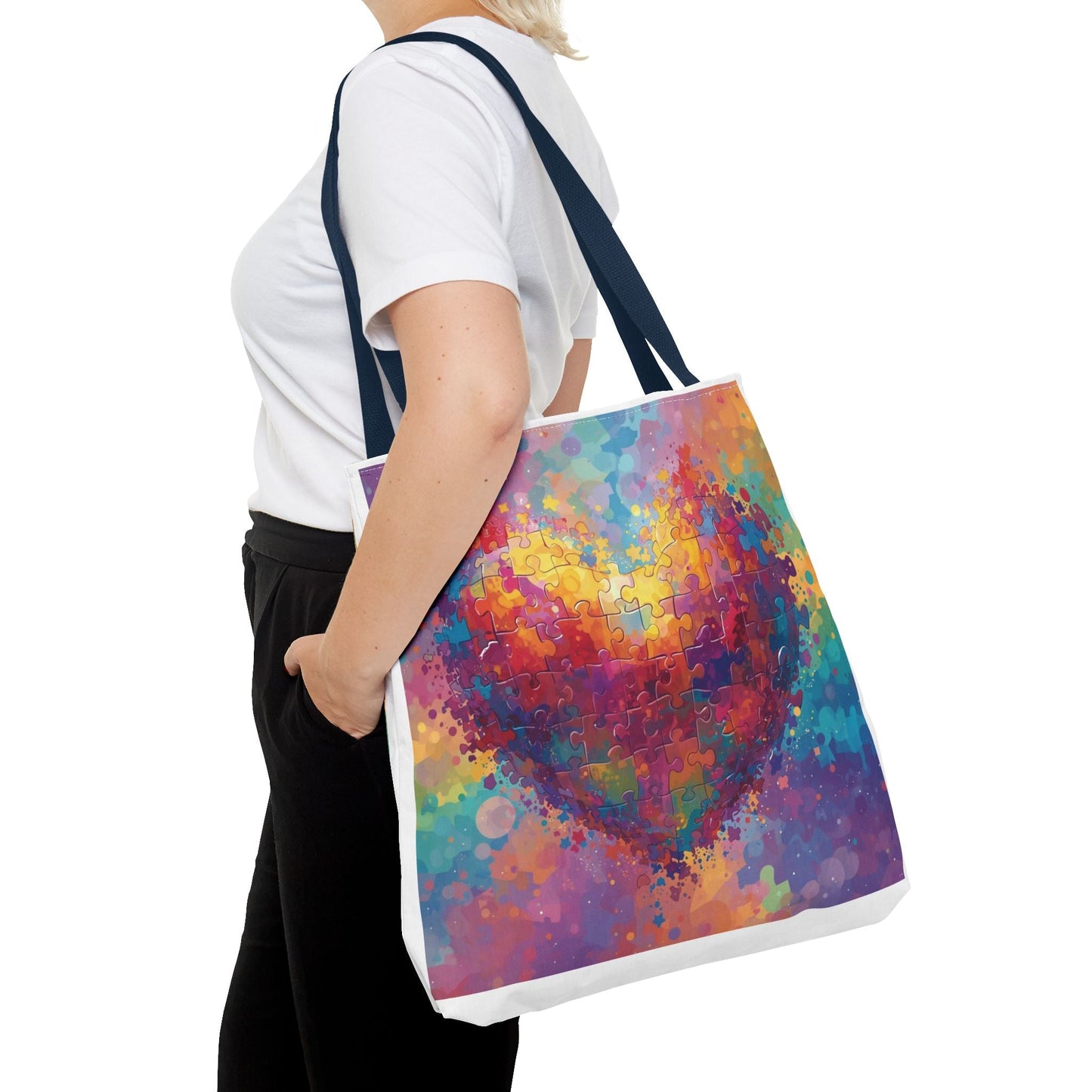 Colorful Watercolor Print Autism Awareness Gift for Women & Teachers - Geo Rocks The 'Tism