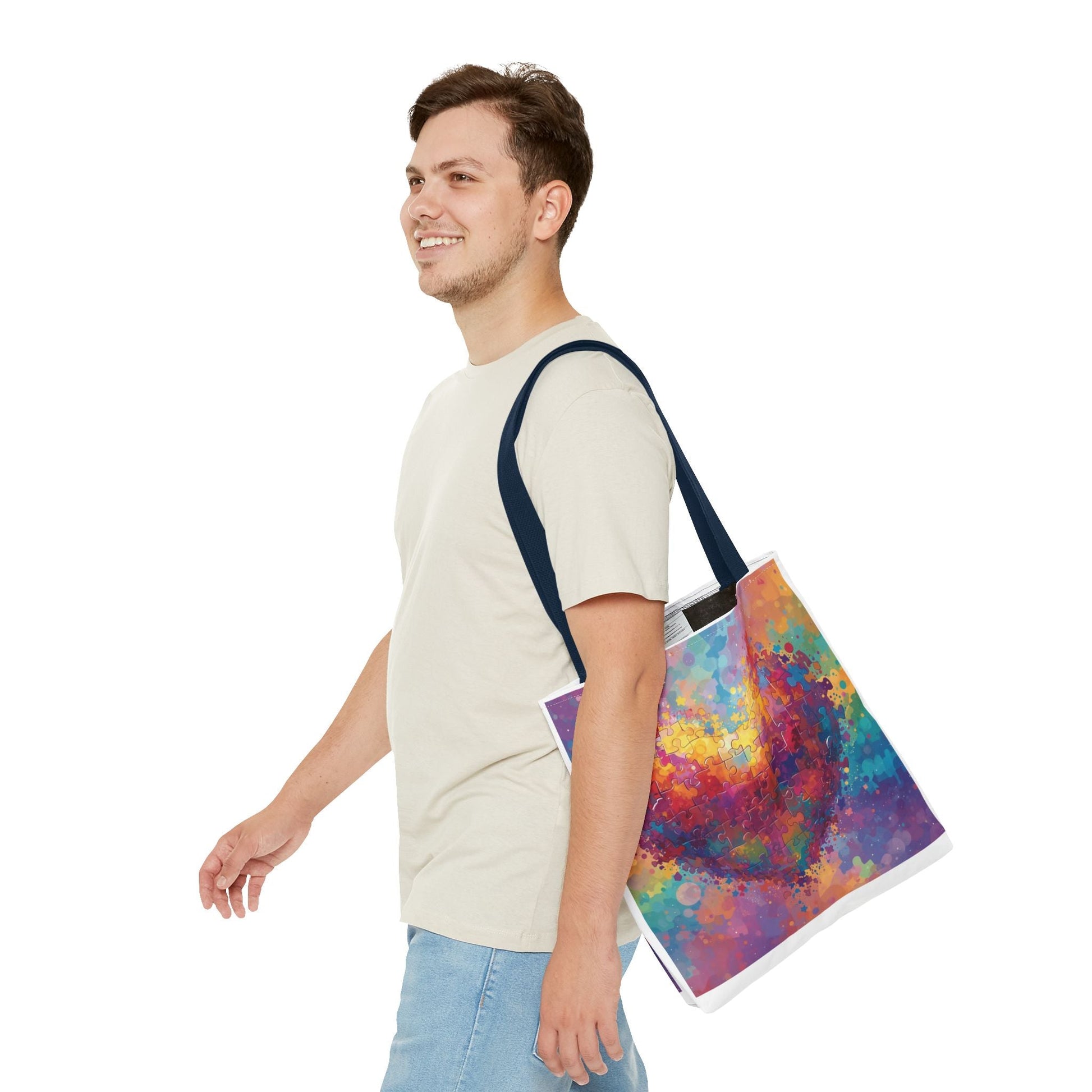 Colorful Watercolor Print Autism Awareness Gift for Women & Teachers - Geo Rocks The 'Tism