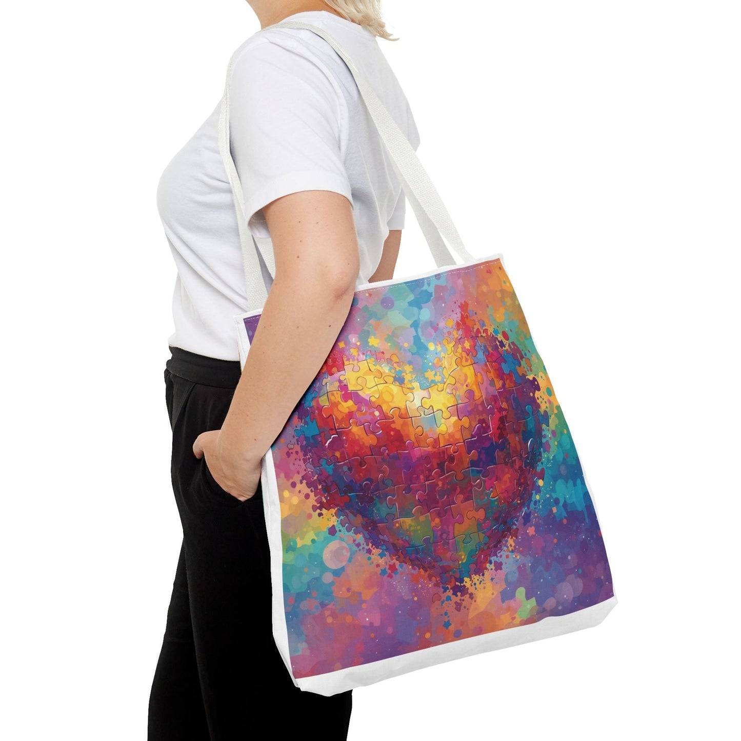 Colorful Watercolor Print Autism Awareness Gift for Women & Teachers - Geo Rocks The 'Tism