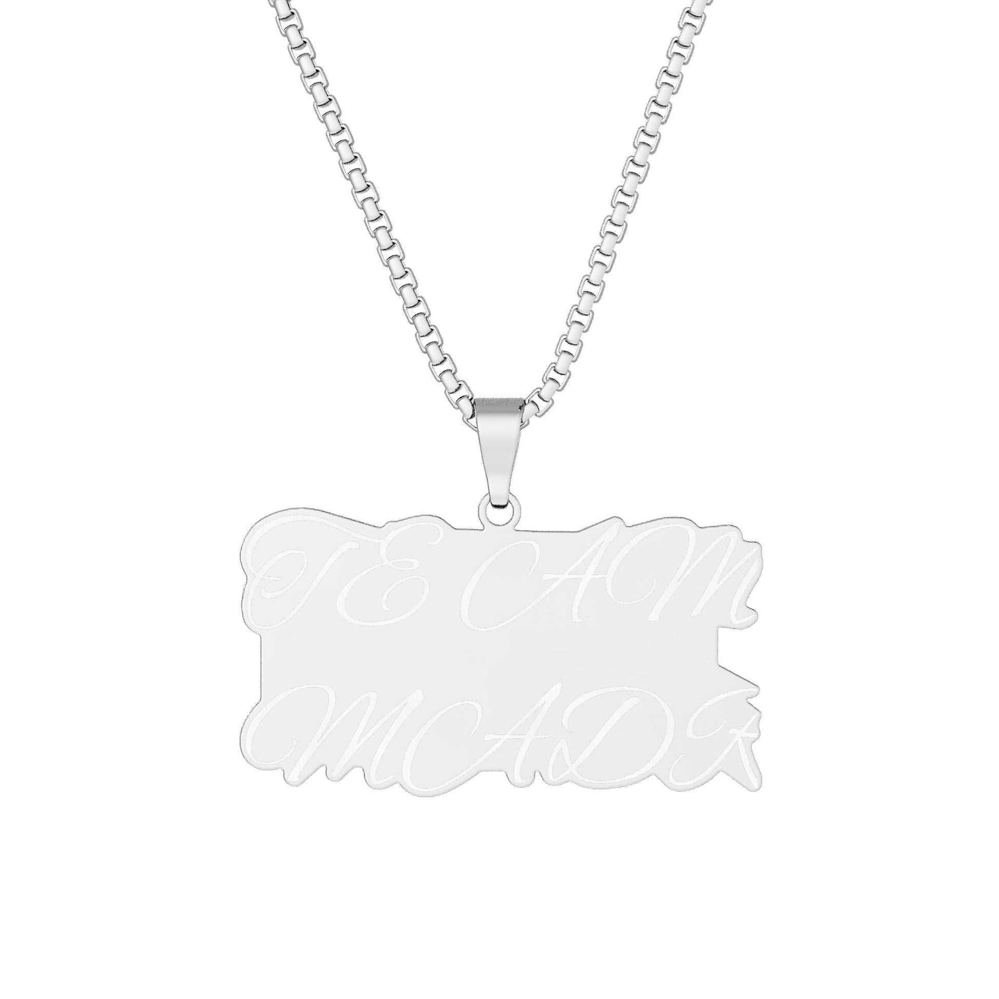 Custom Photo Cutout Pendant Necklace — Personalized Photo Silhouette Jewelry - Geo Rocks The 'Tism