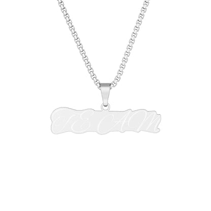 Custom Photo Cutout Pendant Necklace — Personalized Photo Silhouette Jewelry - Geo Rocks The 'Tism