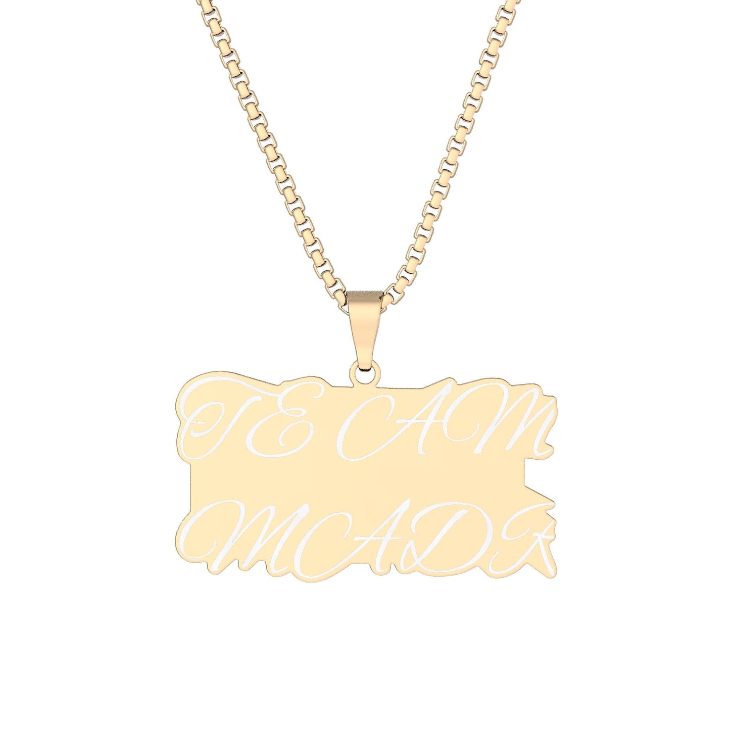 Custom Photo Cutout Pendant Necklace — Personalized Photo Silhouette Jewelry - Geo Rocks The 'Tism