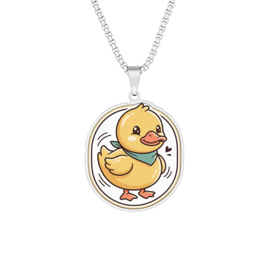 Custom Photo Square Pendant — Personalized Memorial or Keepsake Necklace - Geo Rocks The 'Tism