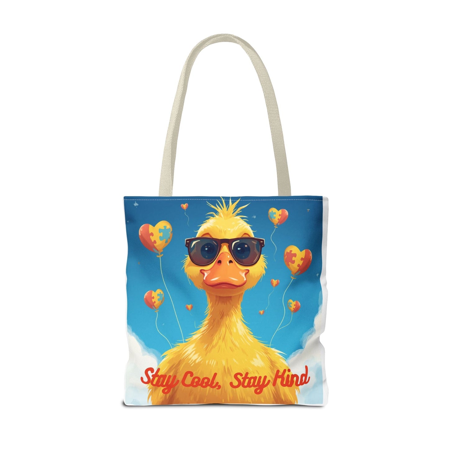 Cute Autism Awareness Gift Bag with Funny Duck Print - Geo Rocks The 'Tism