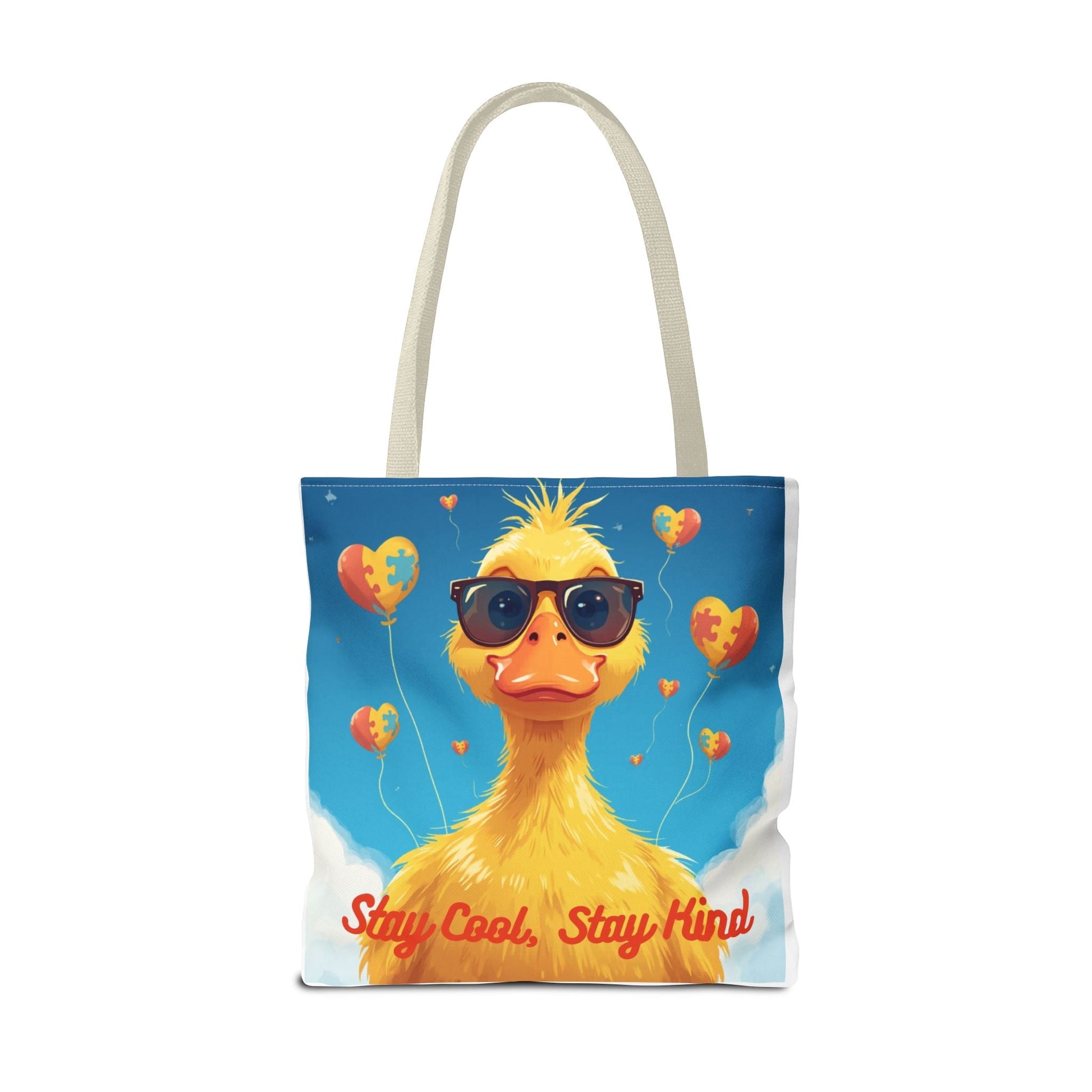 Cute Autism Awareness Gift Bag with Funny Duck Print - Geo Rocks The 'Tism