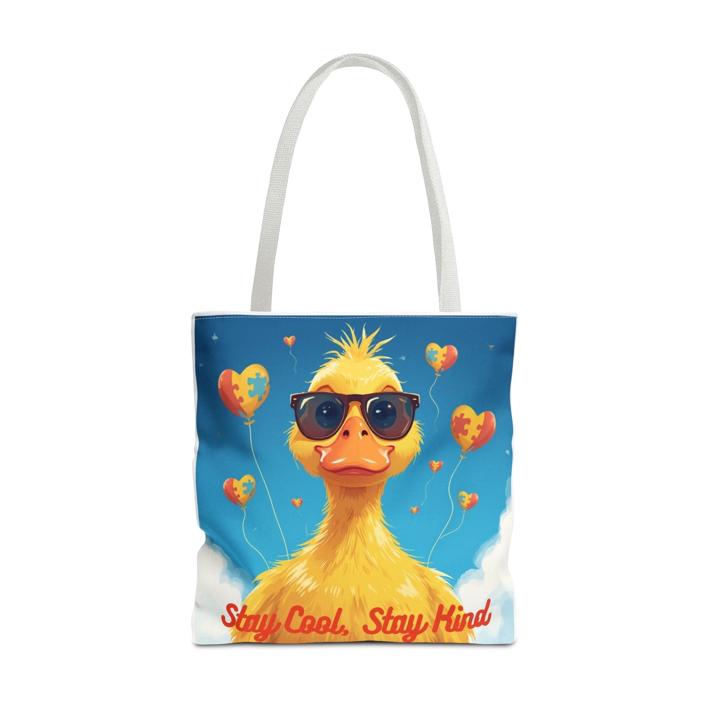 Cute Autism Awareness Gift Bag with Funny Duck Print - Geo Rocks The 'Tism