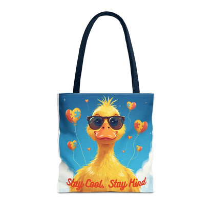 Cute Autism Awareness Gift Bag with Funny Duck Print - Geo Rocks The 'Tism