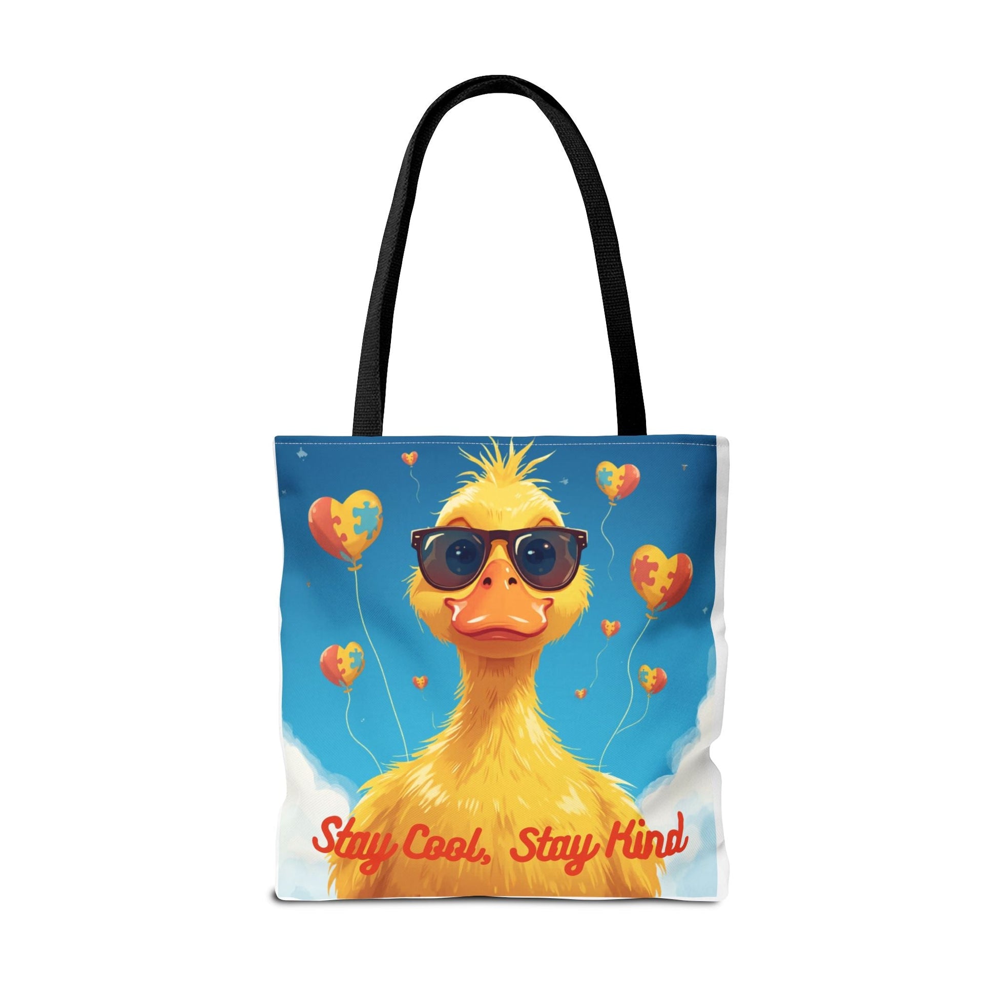 Cute Autism Awareness Gift Bag with Funny Duck Print - Geo Rocks The 'Tism