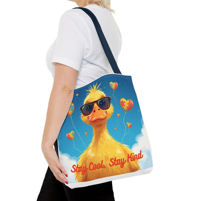 Cute Autism Awareness Gift Bag with Funny Duck Print - Geo Rocks The 'Tism