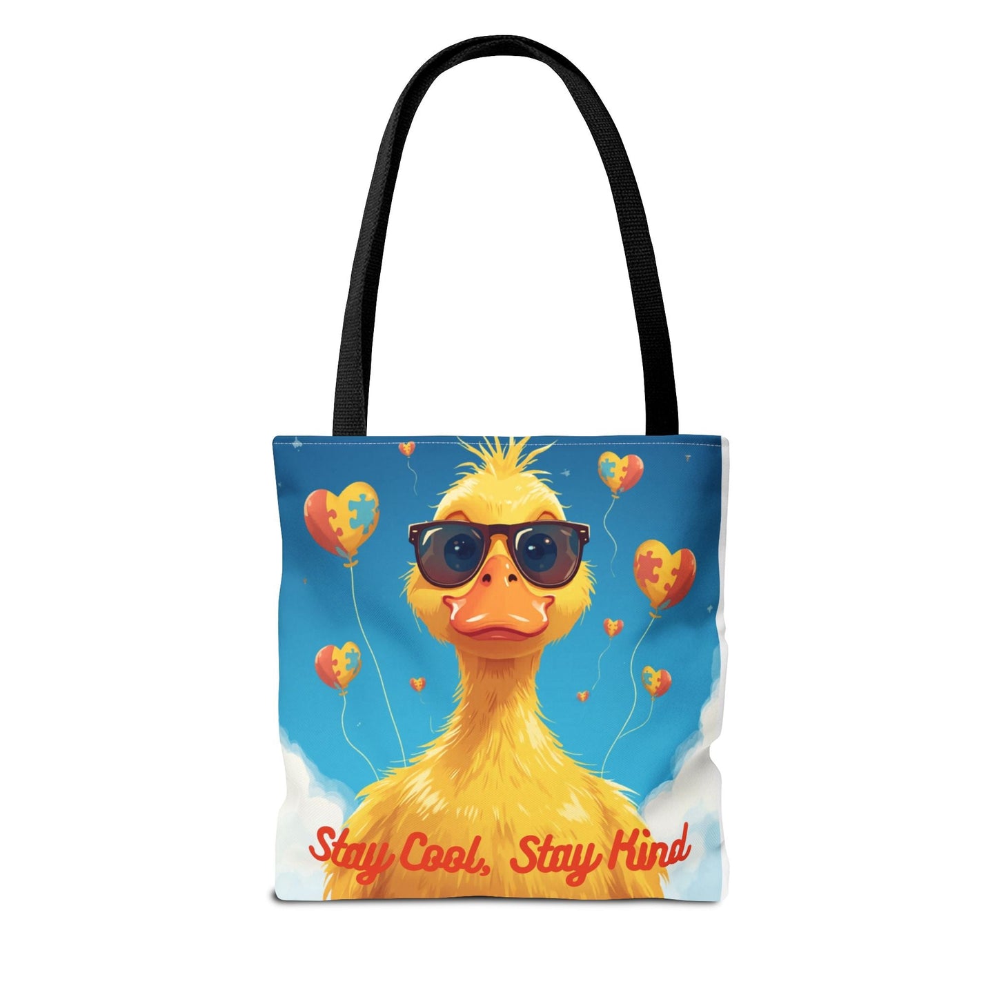 Cute Autism Awareness Gift Bag with Funny Duck Print - Geo Rocks The 'Tism