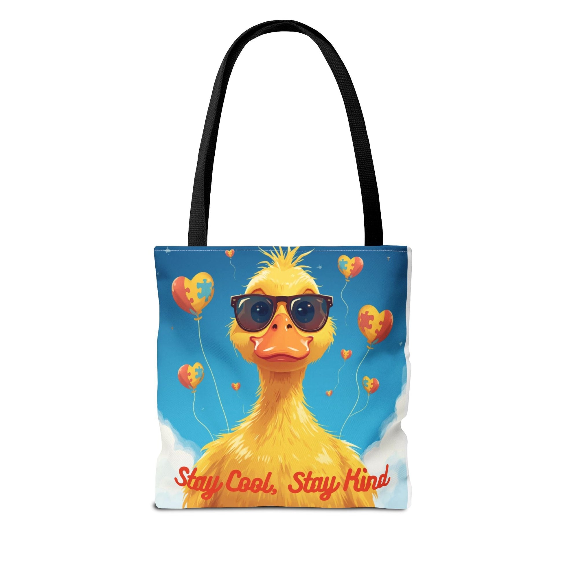Cute Autism Awareness Gift Bag with Funny Duck Print - Geo Rocks The 'Tism