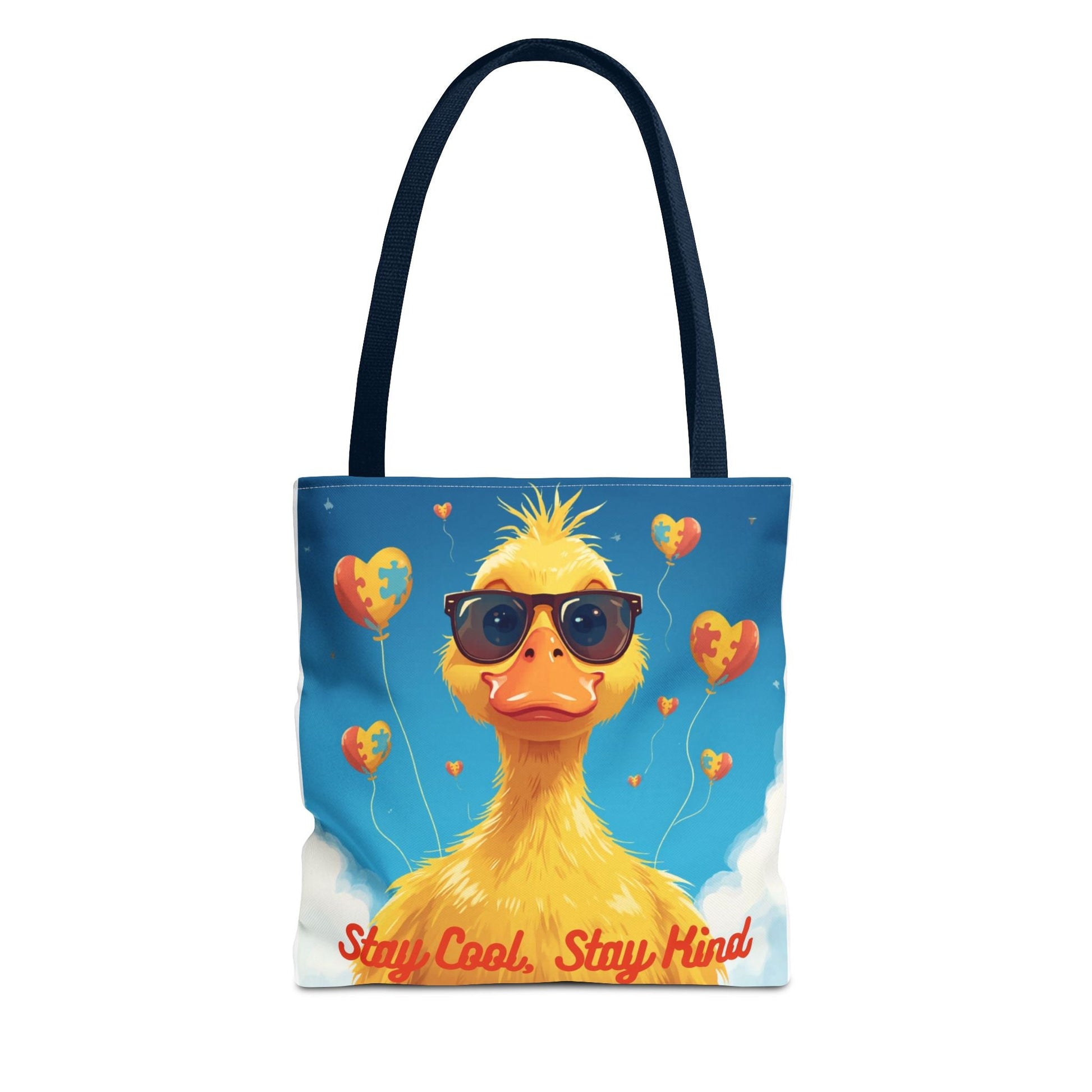 Cute Autism Awareness Gift Bag with Funny Duck Print - Geo Rocks The 'Tism