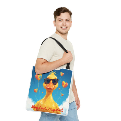 Cute Autism Awareness Gift Bag with Funny Duck Print - Geo Rocks The 'Tism