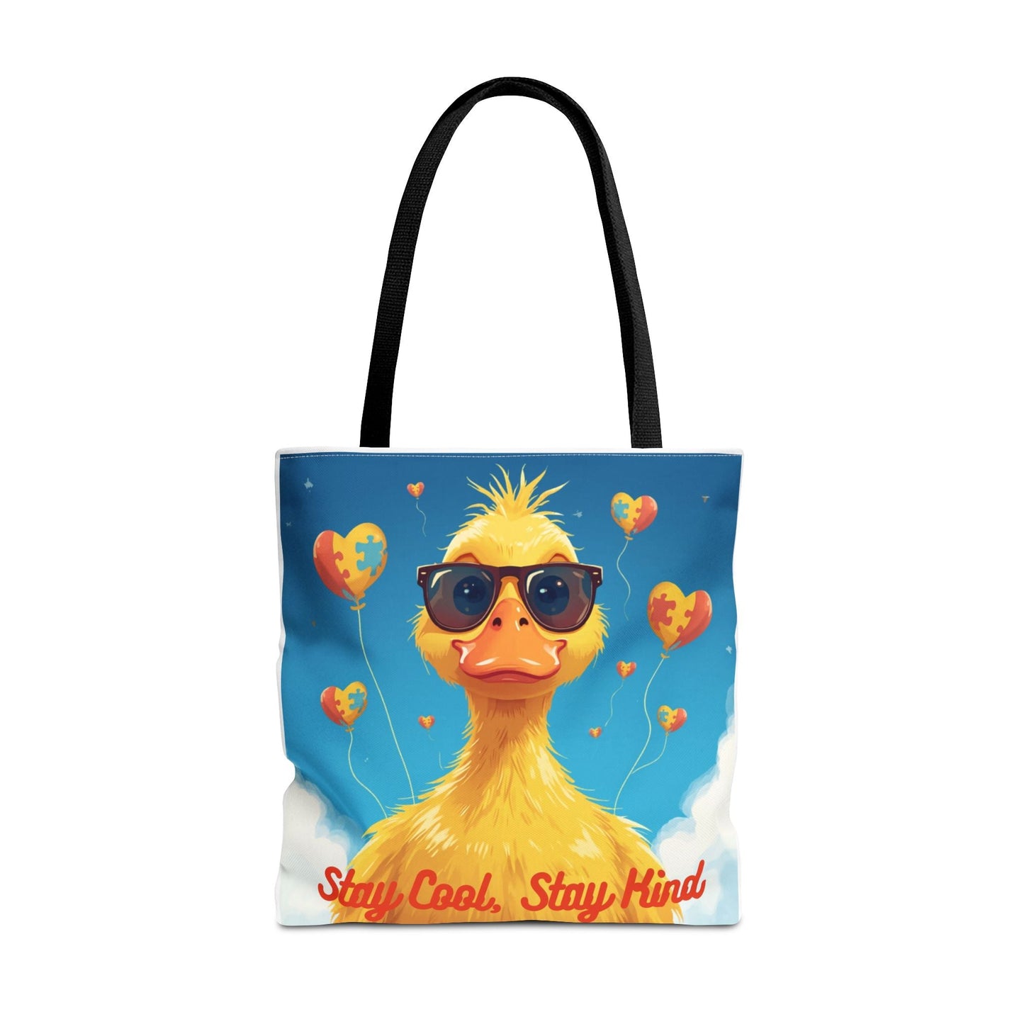 Cute Autism Awareness Gift Bag with Funny Duck Print - Geo Rocks The 'Tism