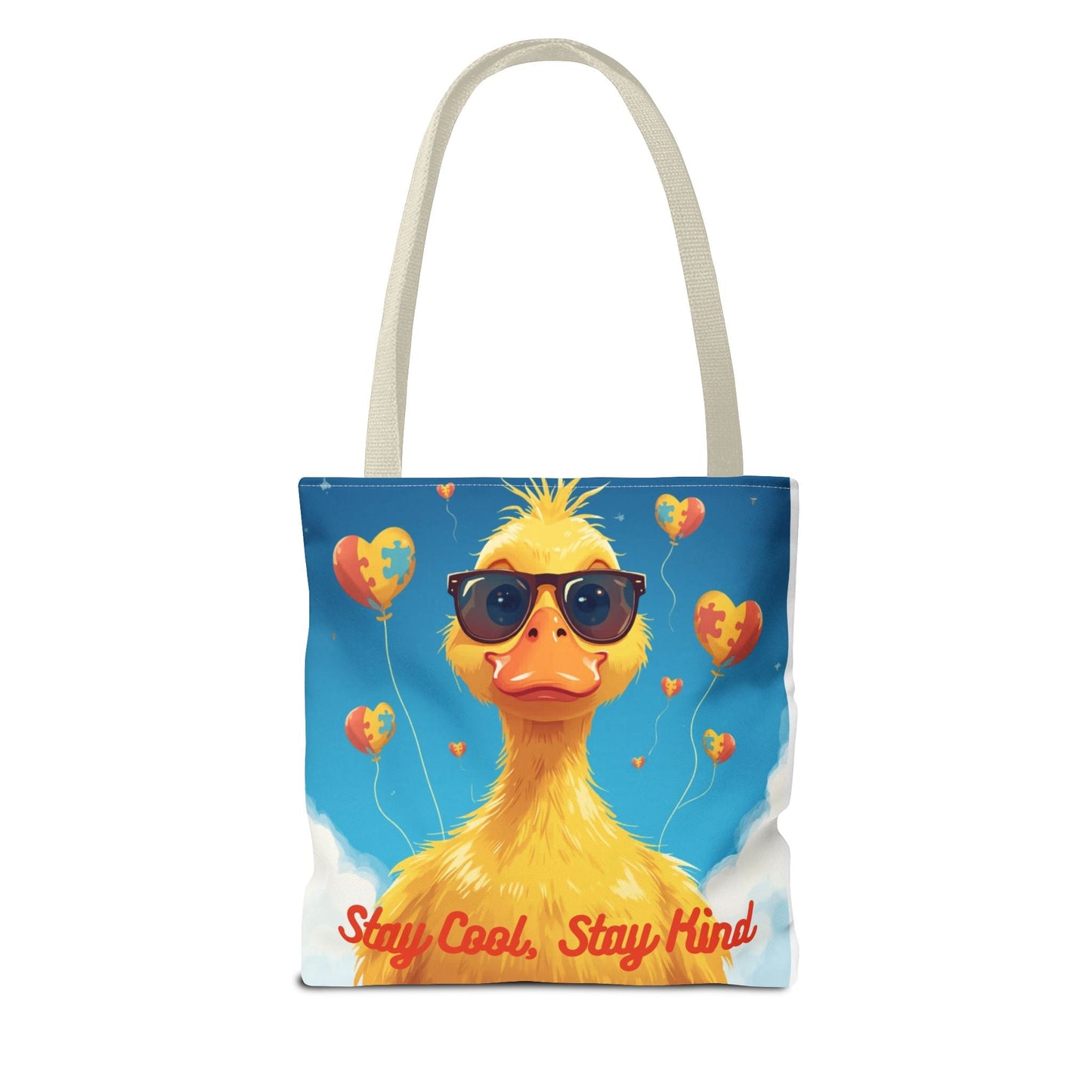 Cute Autism Awareness Gift Bag with Funny Duck Print - Geo Rocks The 'Tism