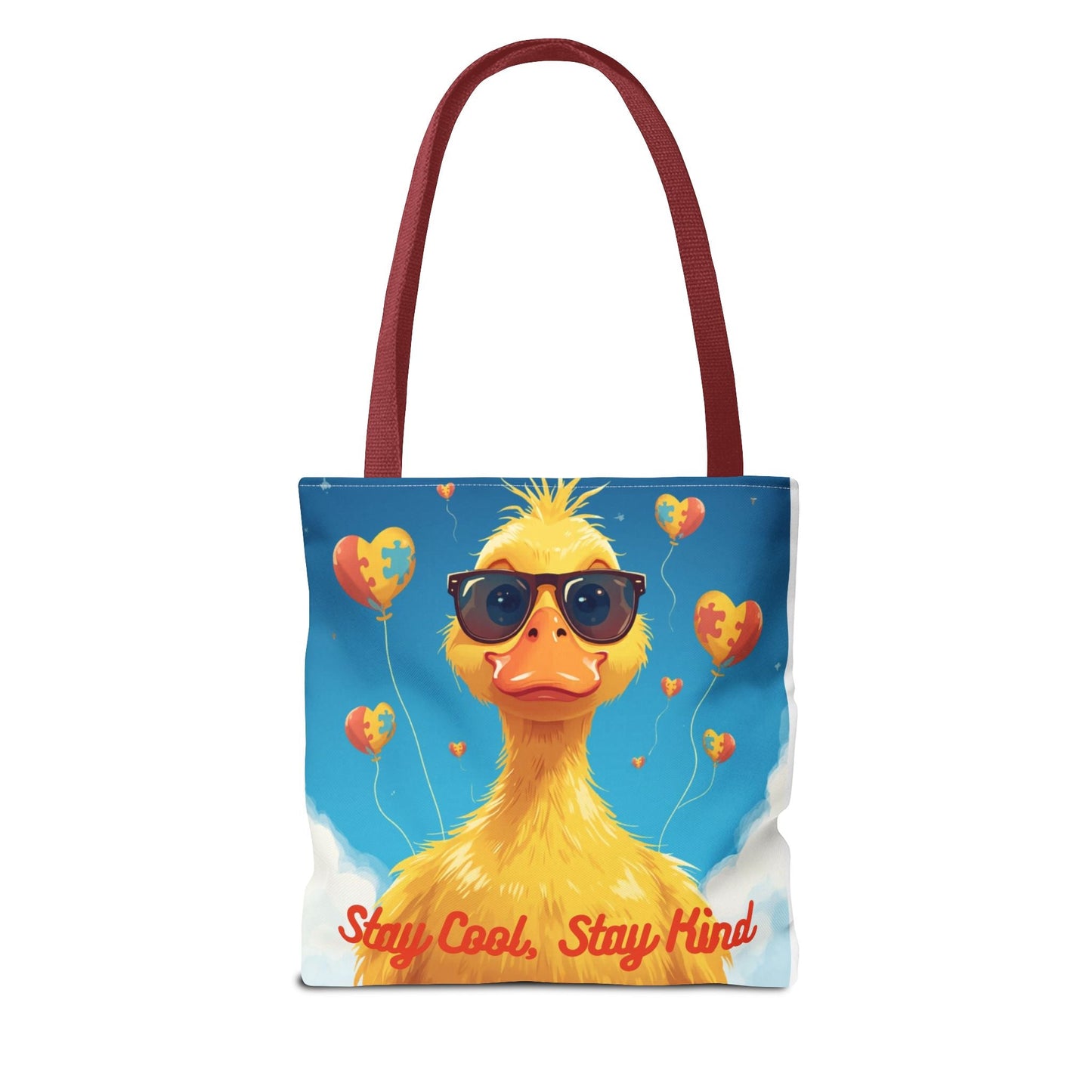 Cute Autism Awareness Gift Bag with Funny Duck Print - Geo Rocks The 'Tism