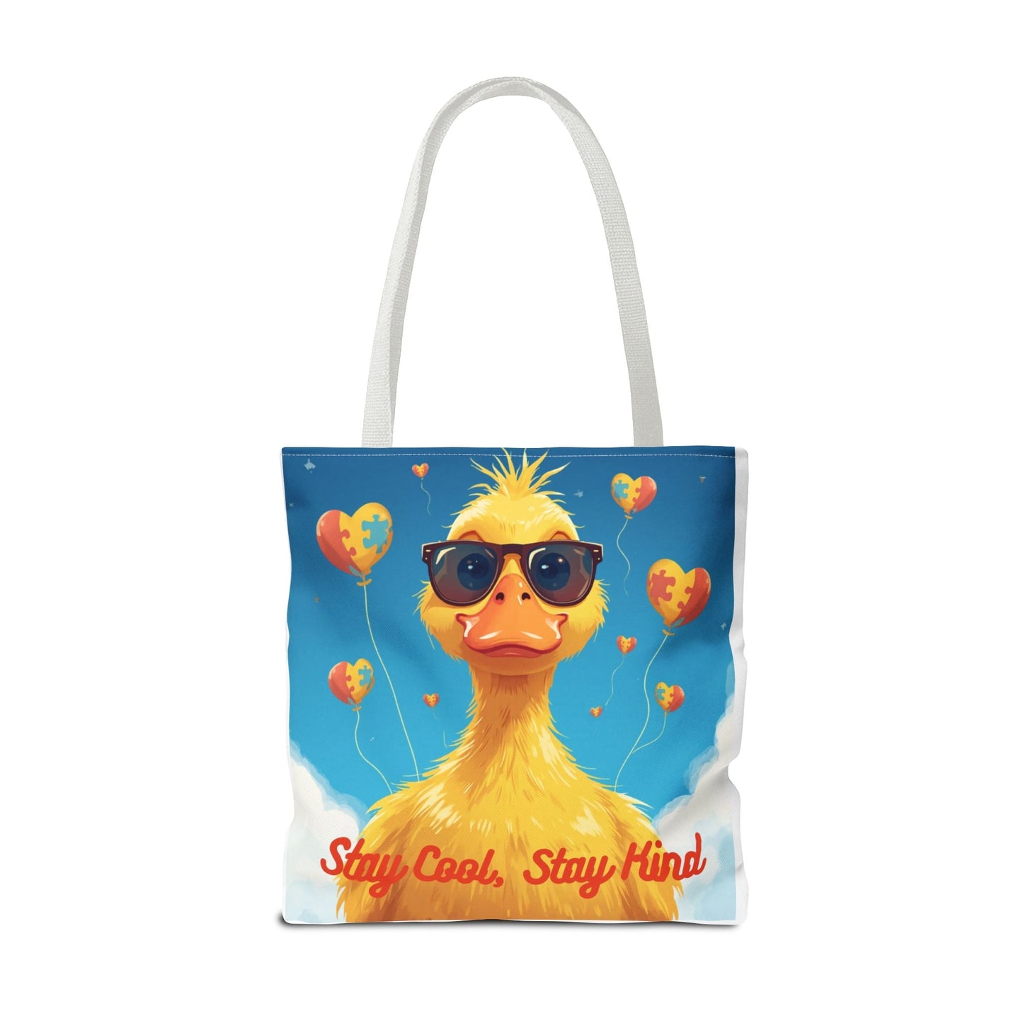 Cute Autism Awareness Gift Bag with Funny Duck Print - Geo Rocks The 'Tism