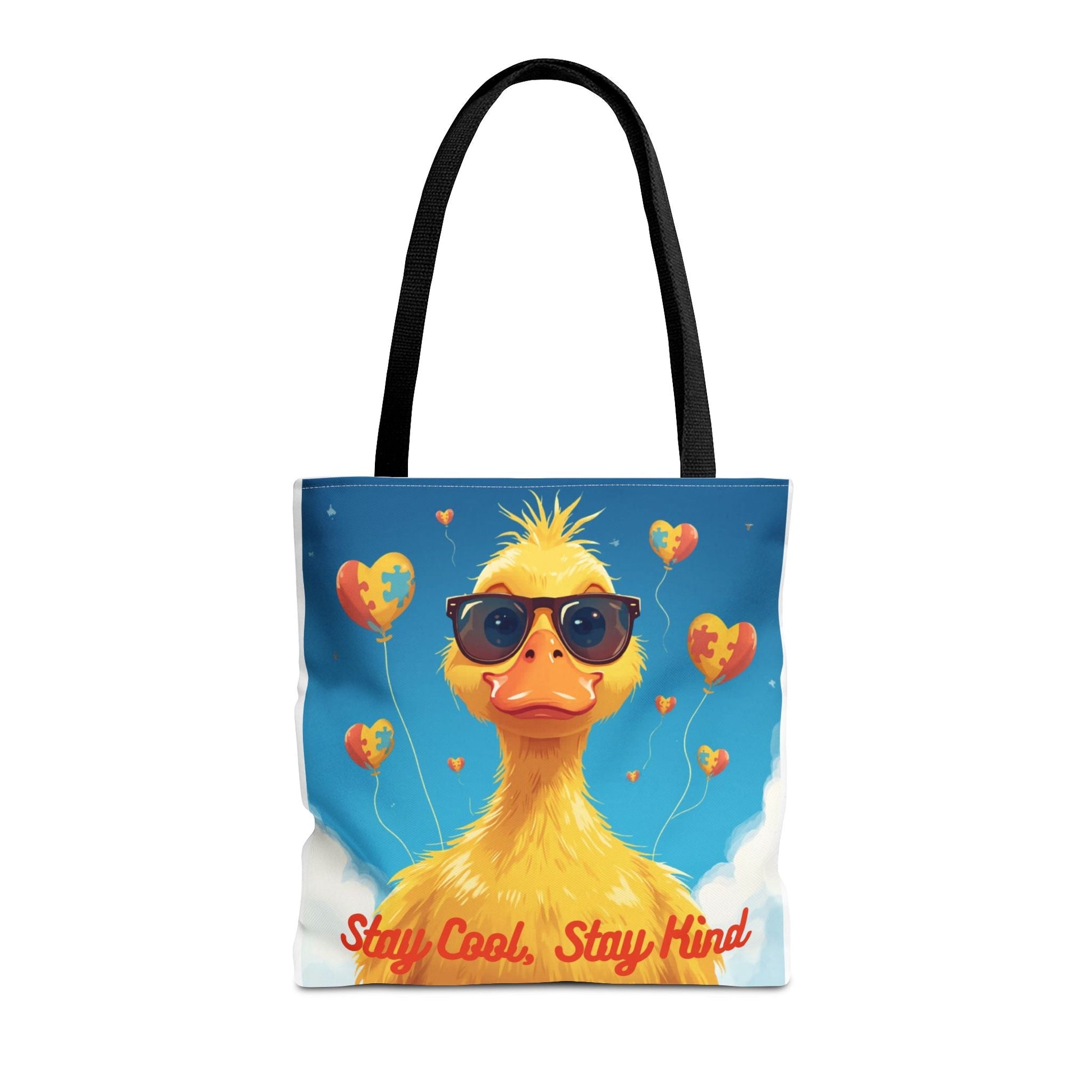 Cute Autism Awareness Gift Bag with Funny Duck Print - Geo Rocks The 'Tism