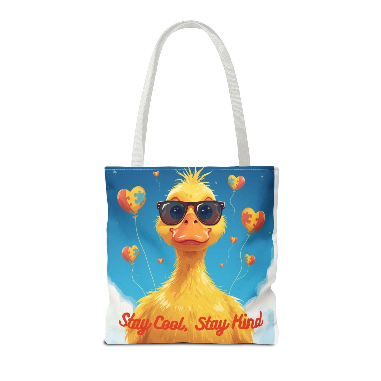 Cute Autism Awareness Gift Bag with Funny Duck Print - Geo Rocks The 'Tism