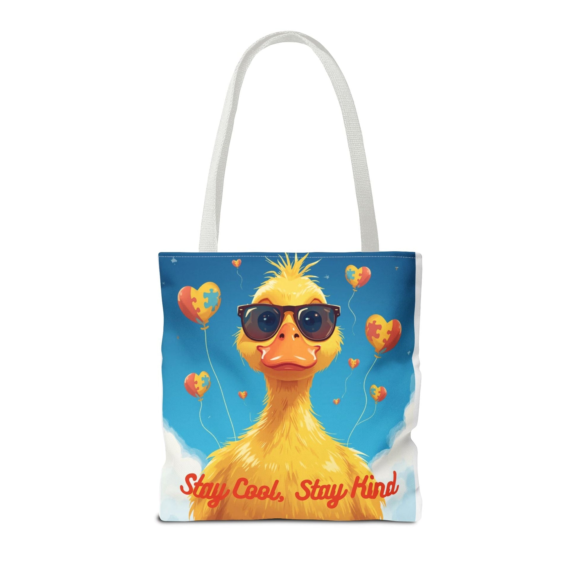 Cute Autism Awareness Gift Bag with Funny Duck Print - Geo Rocks The 'Tism