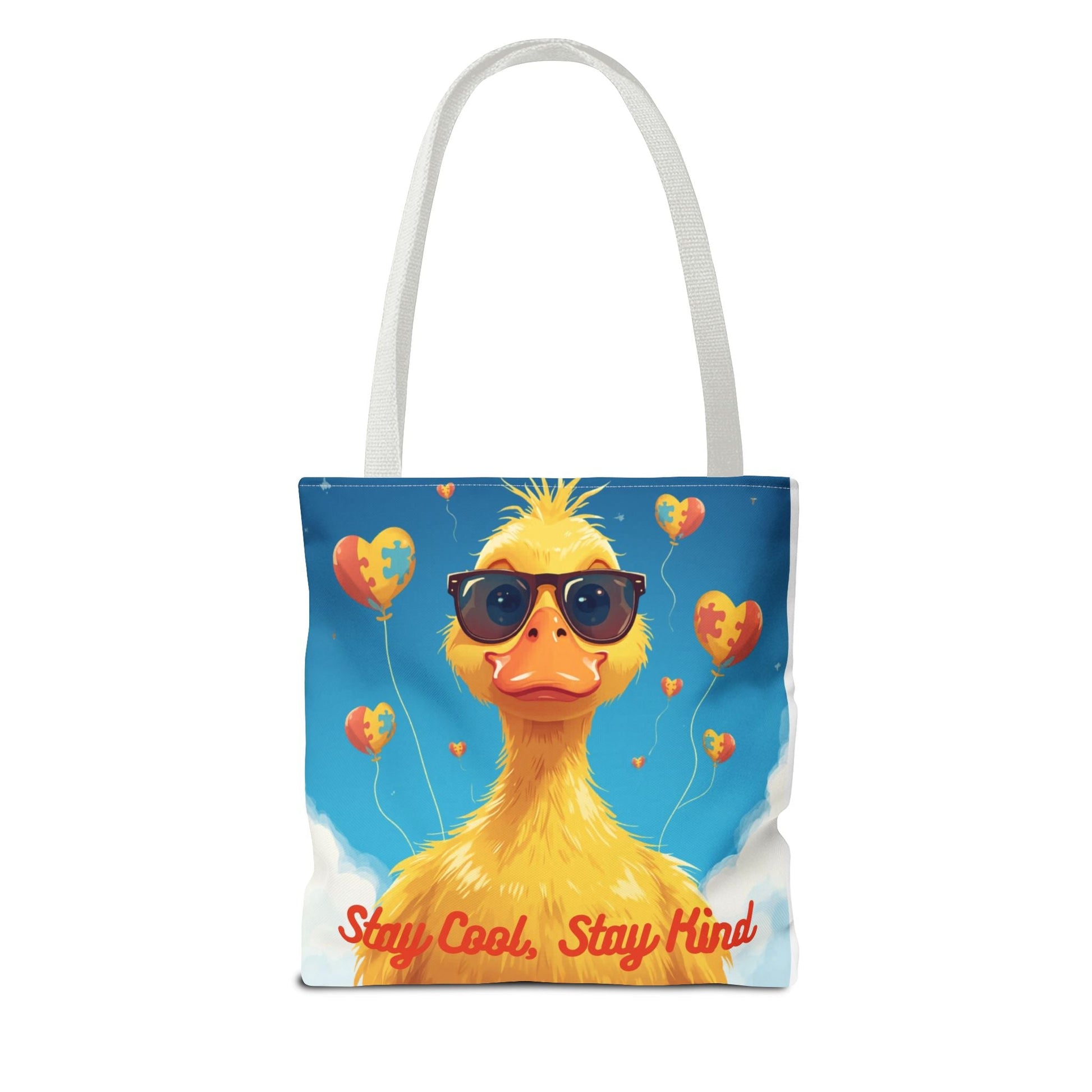 Cute Autism Awareness Gift Bag with Funny Duck Print - Geo Rocks The 'Tism