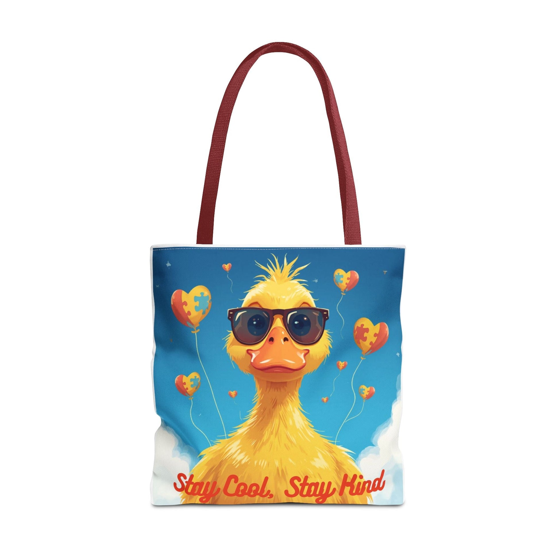 Cute Autism Awareness Gift Bag with Funny Duck Print - Geo Rocks The 'Tism