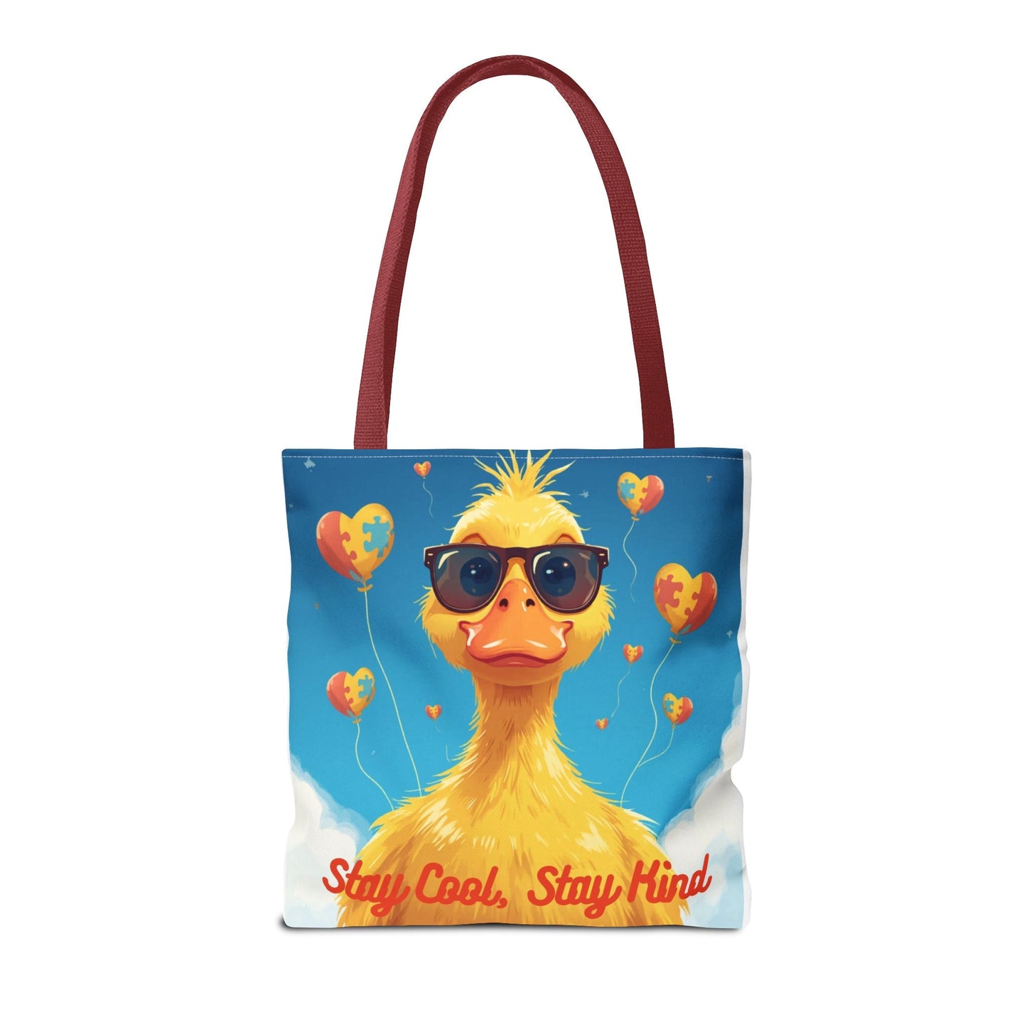 Cute Autism Awareness Gift Bag with Funny Duck Print - Geo Rocks The 'Tism