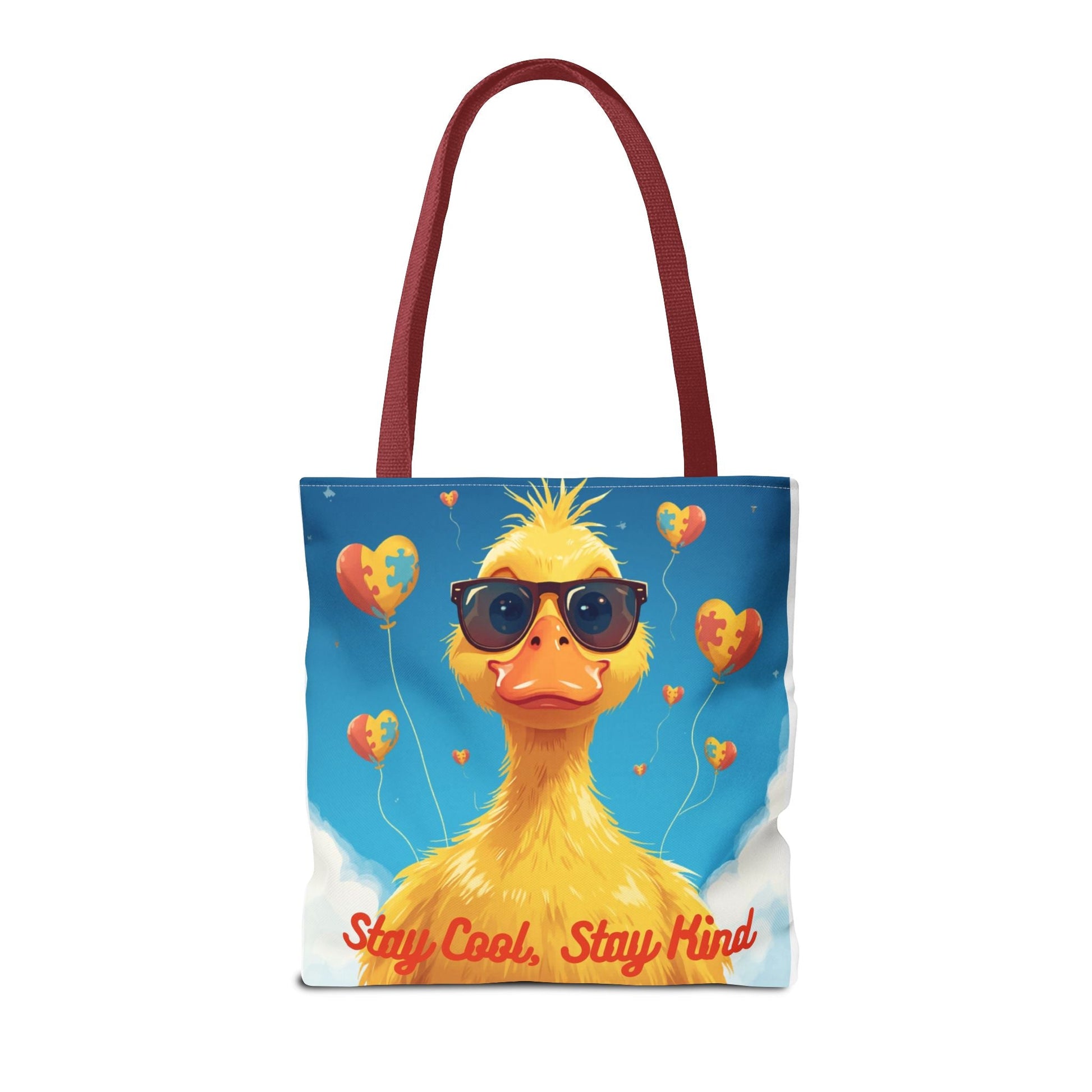 Cute Autism Awareness Gift Bag with Funny Duck Print - Geo Rocks The 'Tism