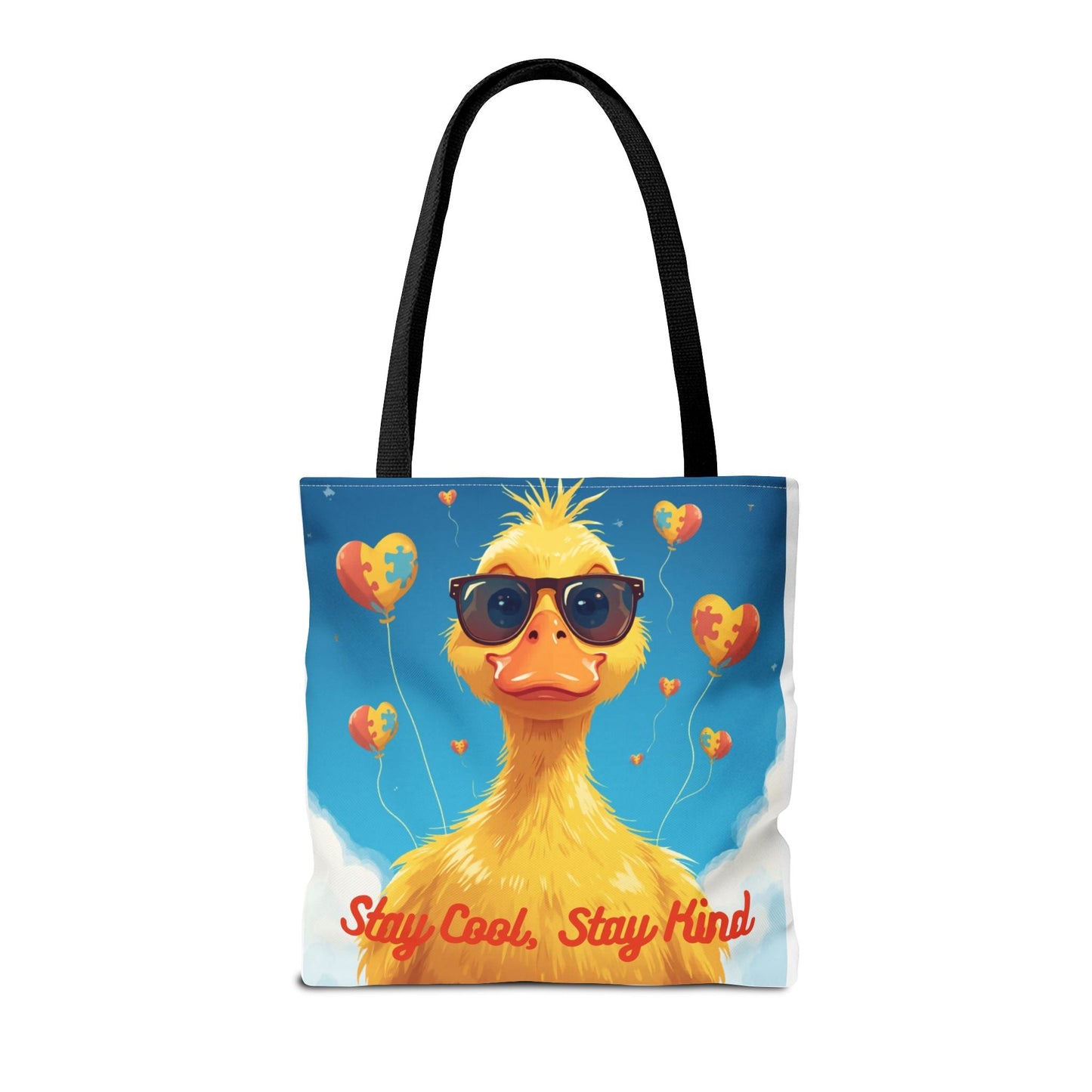 Cute Autism Awareness Gift Bag with Funny Duck Print - Geo Rocks The 'Tism