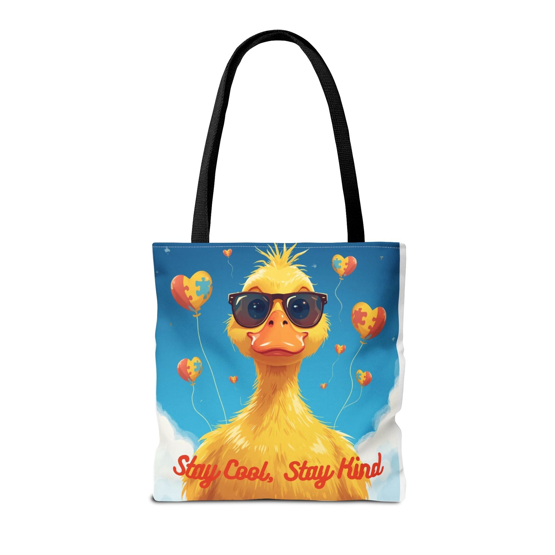 Cute Autism Awareness Gift Bag with Funny Duck Print - Geo Rocks The 'Tism
