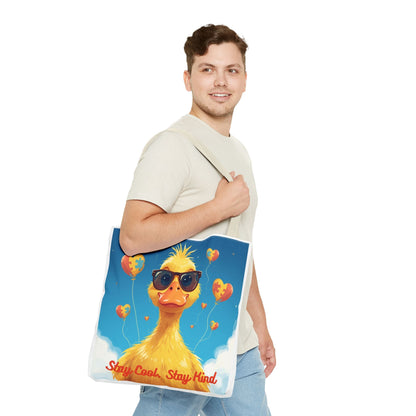 Cute Autism Awareness Gift Bag with Funny Duck Print - Geo Rocks The 'Tism