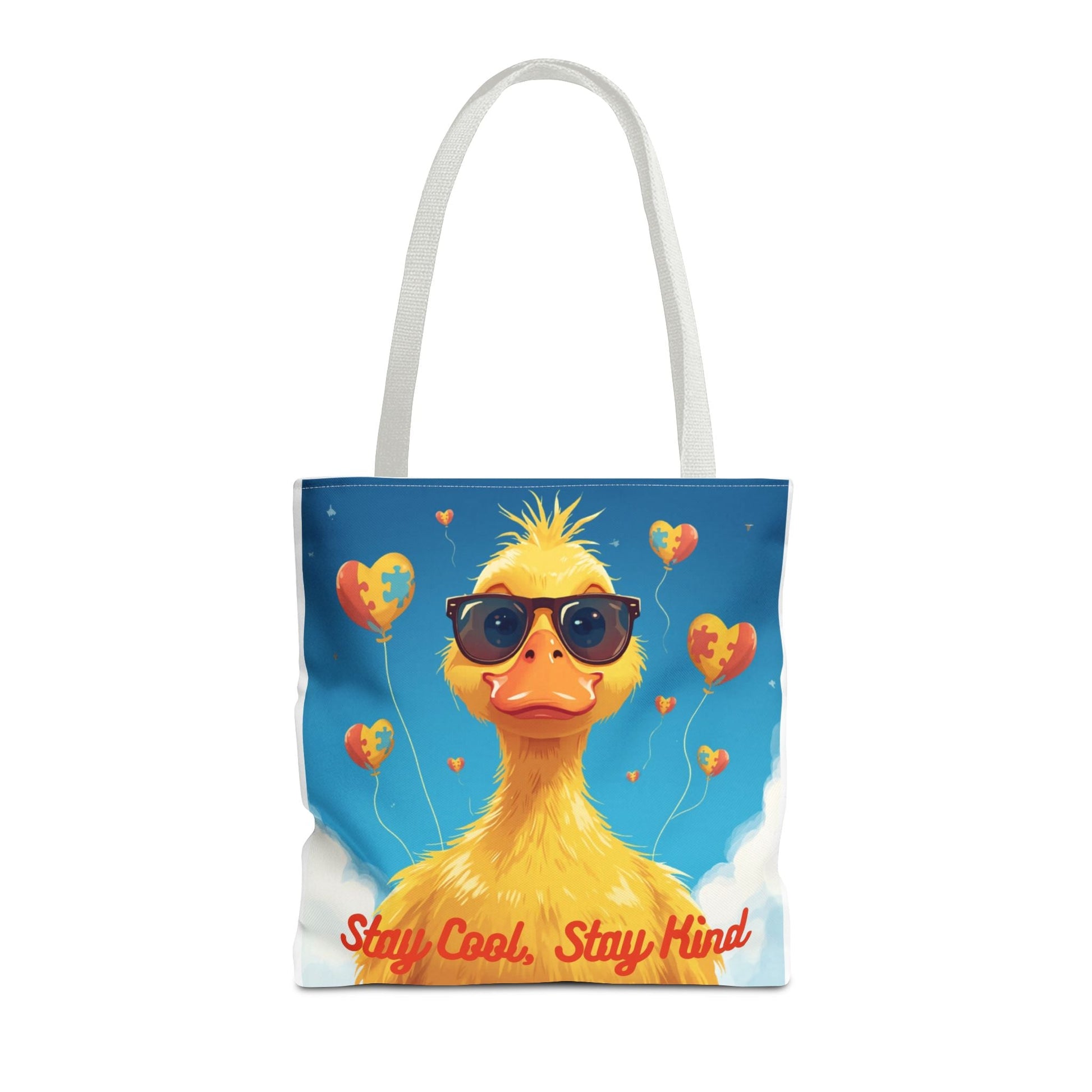 Cute Autism Awareness Gift Bag with Funny Duck Print - Geo Rocks The 'Tism